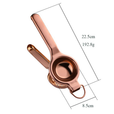 Голям размер Домакинска Плодове Лимон Ръчна сокоизстисквачка Цитрус Портокал Ръчна преса Преса Машина Издръжлив кухненски инструмент от неръждаема стомана