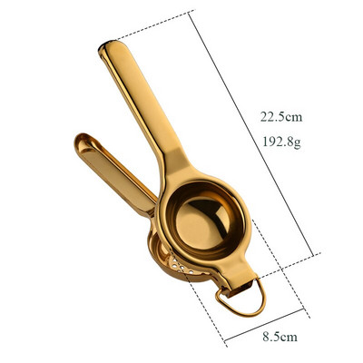 Голям размер Домакинска Плодове Лимон Ръчна сокоизстисквачка Цитрус Портокал Ръчна преса Преса Машина Издръжлив кухненски инструмент от неръждаема стомана