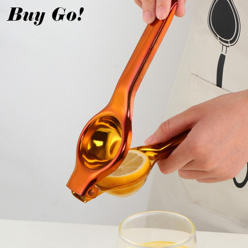 1PC Ръчна сокоизстисквачка от неръждаема стомана Домакинска щипка за лимон Творческа сокоизстисквачка за портокал Ръчно пресоване на плодове Кухненски аксесоари