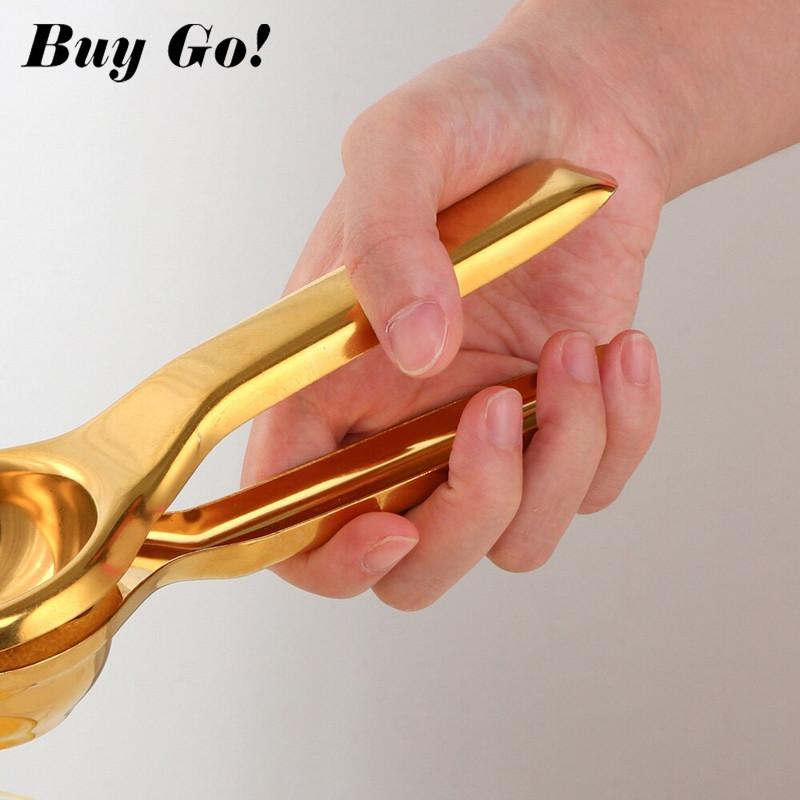 1PC Ръчна сокоизстисквачка от неръждаема стомана Домакинска щипка за лимон Творческа сокоизстисквачка за портокал Ръчно пресоване на плодове Кухненски аксесоари