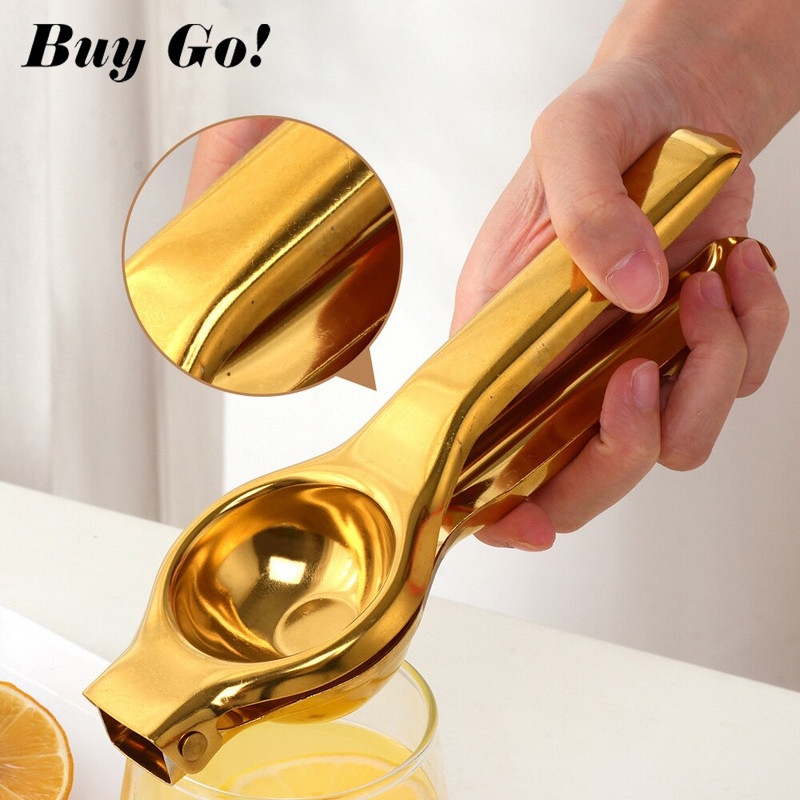 1PC Ръчна сокоизстисквачка от неръждаема стомана Домакинска щипка за лимон Творческа сокоизстисквачка за портокал Ръчно пресоване на плодове Кухненски аксесоари