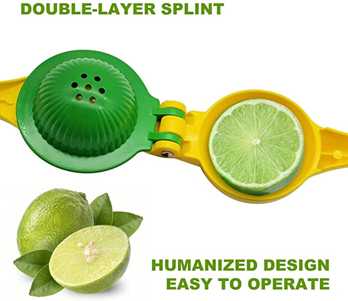 Метална сокоизстисквачка за лимон Hend Held сокоизстисквачка с двойна купа Лимон и лайм изстисквачка Ръчна сокоизстисквачка за портокал и цитрусови плодове Кухненски инструменти