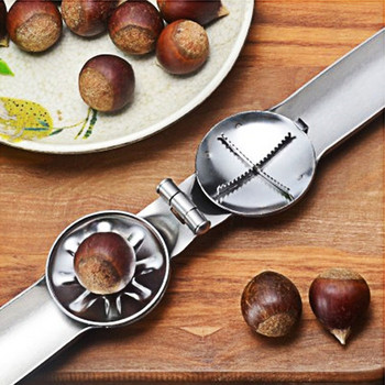 Φορητό από ανοξείδωτο ατσάλι Chestnut Sheller Cutter Κλιπ παξιμάδι κουζίνας Πένσα καρυδιάς Καρυοθραύστης ανοιχτήρι Gadgets Εργαλεία Αξεσουάρ