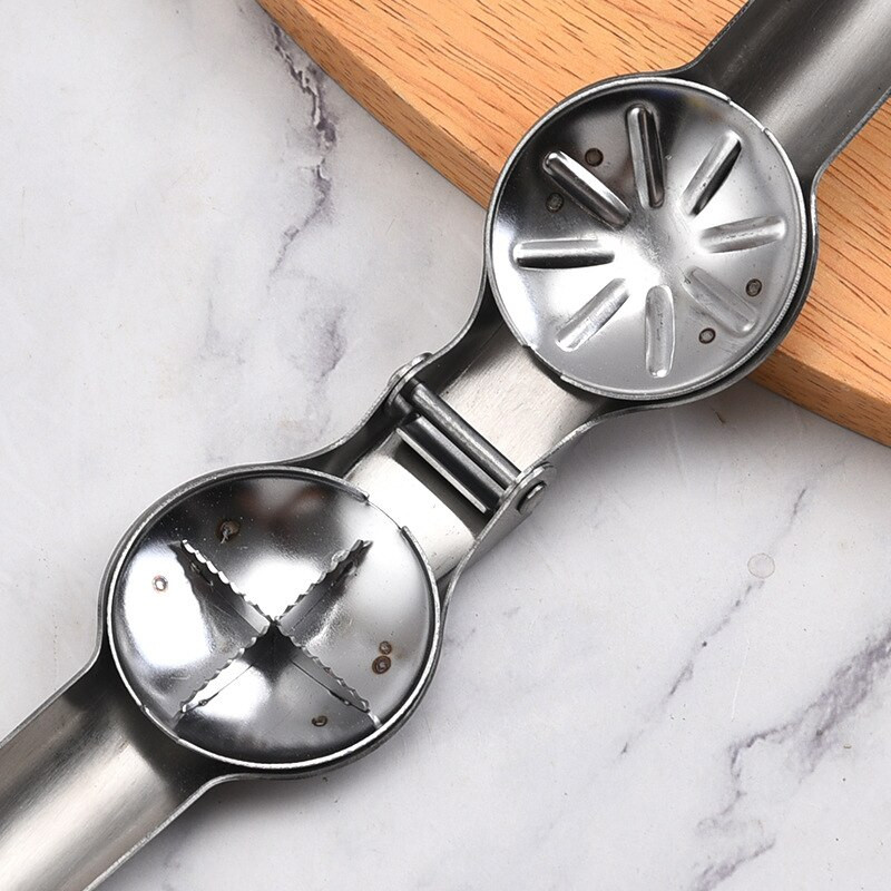 Преносим нож за черупки от неръждаема стомана Кухненска щипка за ядки Клещи за орехи Лешникотрошачка Отварачка Джаджи Инструменти Аксесоари