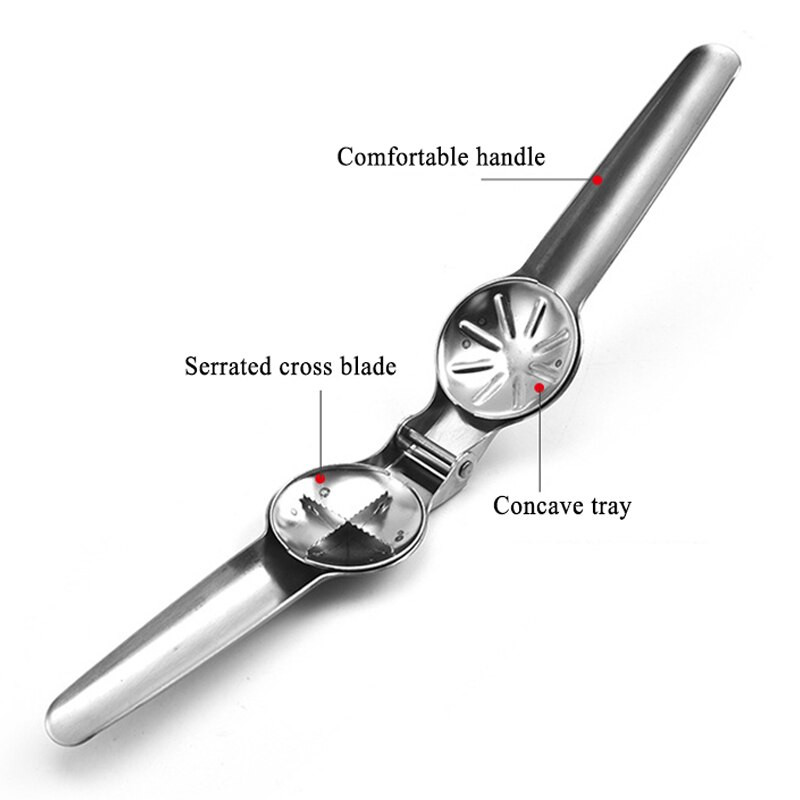 Преносим нож за черупки от неръждаема стомана Кухненска щипка за ядки Клещи за орехи Лешникотрошачка Отварачка Джаджи Инструменти Аксесоари