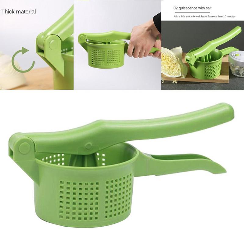 Центрофуга за салата Ръчен дехидратор за зеленчуци Преса за вода Цедка за маруля