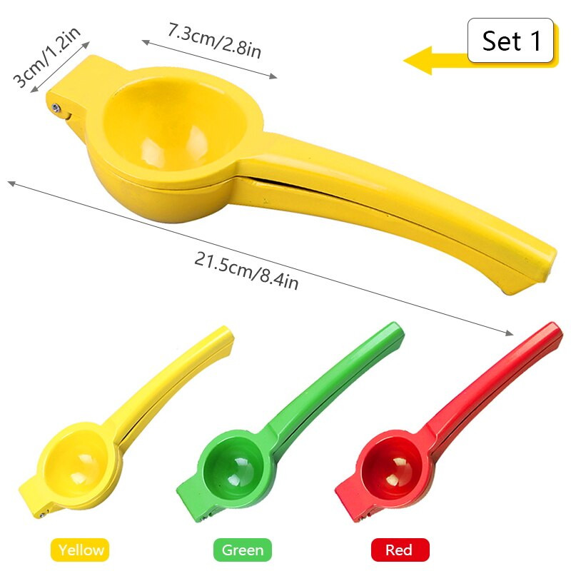 Ръчна сокоизстисквачка за цитруси, лимони, преса за сок от лайм, професионални кухненски инструменти за изстискване на най-пресния сок-жълт