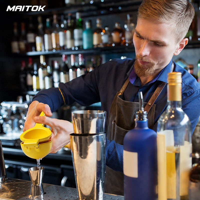 Ръчна сокоизстисквачка за цитруси, лимони, преса за сок от лайм, професионални кухненски инструменти за изстискване на най-пресния сок-жълт