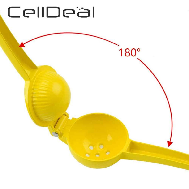 Алуминиева сплав Лимоноизстисквачка Ръчна двойна купа Лимон Лайм изстисквачка Ръчна портокалова цитрусова сокоизстисквачка Кухненски инструменти