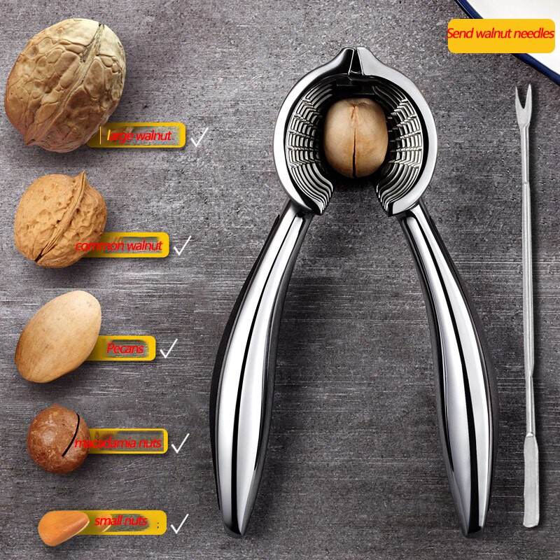 Скоби за нокти на раци Многофункционална домакинска лешникотрошачка Кедрови ядки Белене на лешници Ръчни инструменти Скоби за орехи