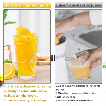 Ръчна сокоизстисквачка Алуминиева сплав Ръчна сокоизстисквачка за портокал Нар Лимон Кухня Инструмент за плодове