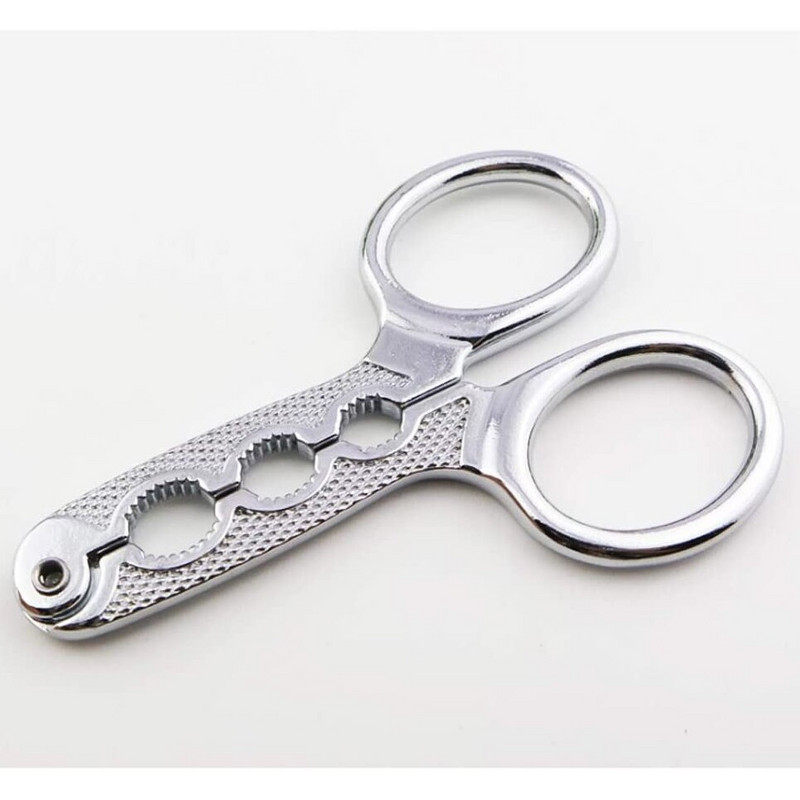 Семена от неръждаема стомана Клещи за набиване на ядки Ножици Инструменти за семена от пъпеш/орехи макадамия/семена от бял пъпеш, Опаковка от 2 бр.