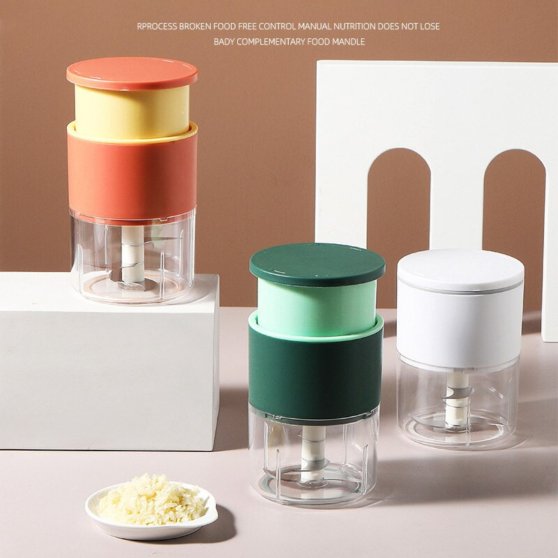 320ML кухненски аксесоари Месомелачка Трошачка за чесън Преса Ренде Многофункционален безопасен чопър Инструменти Резачка за зеленчуци