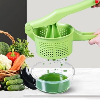 Κουζινικό σκεύος Τύπος πίεσης χεριών Vegetable Dehydrator Fruit Squeeze Αφυδάτωση Αποστράγγιση Καλάθι πλήρωσης λαχανικών Στίφτης νερού