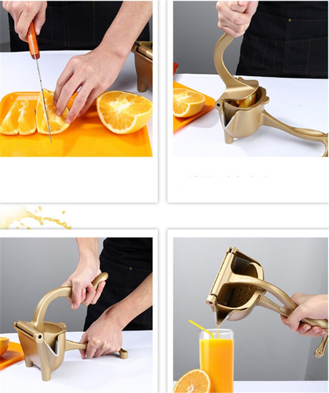 Сокоизстисквачка за плодове Ръчна мини сокоизстисквачка за цитрусови плодове от неръждаема стомана Направи си сам Портокал Лимон Плодова изстисквачка Мелница Инструмент за пресен сок Кухненска джаджа