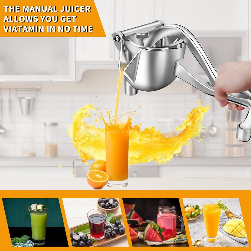 1PC Ръчна сокоизстисквачка Алуминиева сплав Ръчна сокоизстисквачка под налягане Портокал Лимон Мандарина Щипка Сокоизстисквачка за плодове Кухненски инструмент за плодове