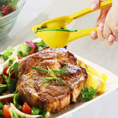 Ръчна сокоизстисквачка 2 в 1 Премиум качество Изстисквачка за лайм Домашна скоба Изстискване на сок Алуминиева сплав Двуцветна портокалова преса Инструмент за сок