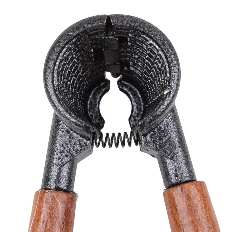 Фуния Инструмент за лешникотрошачка Бърза отварачка за орехи, кухненска лешникотрошачка, сплав, отварачка за ядки с черупки, бадеми, пекан, лешник, ръка