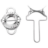 Екологична машина за кнедли от неръждаема стомана и преса за тесто за домашна кухня, ролкова машина за тесто, кнедли/пай/равиоли M