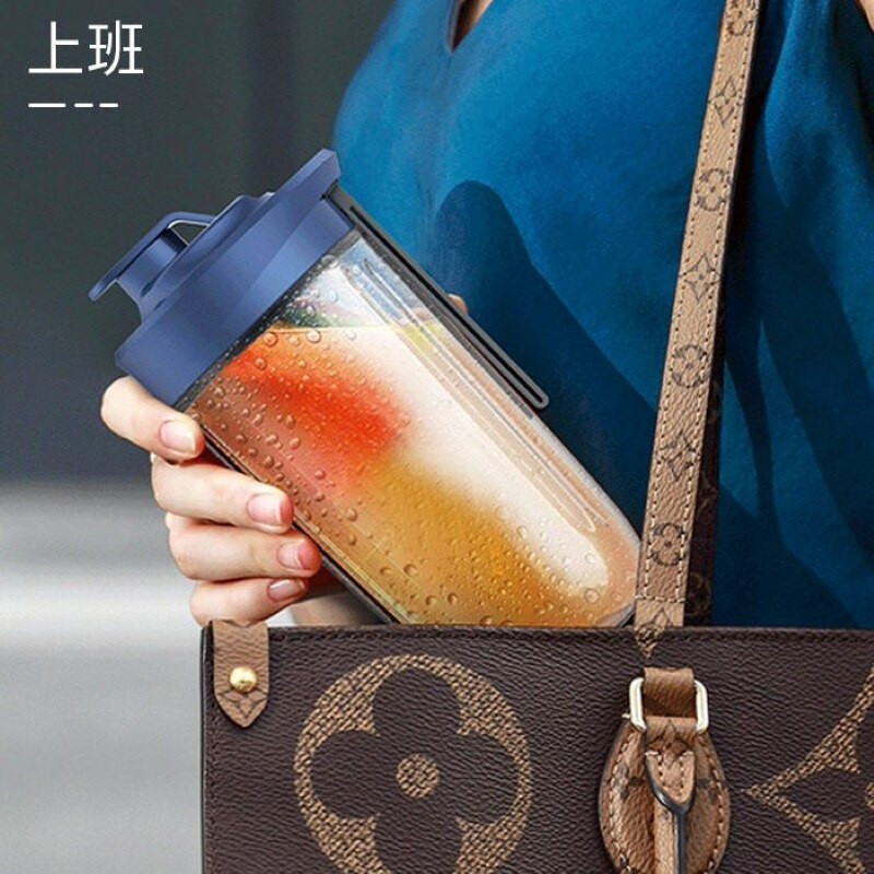 Преносима мини електрическа изстисквачка за плодове Блендер Безжична сокоизстисквачка Чаша 6 остриета Чаша за плодов сок Миксер за храна Ледотрошачка Кухненски инструменти