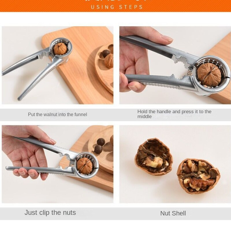 Тежка машина за белене на пекан, щипки за бисквити, лешник, бадем, кухненски инструмент за плодове и зеленчуци, машина