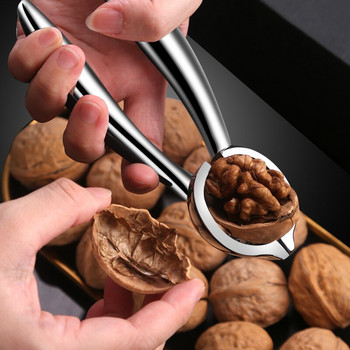 Portable Nut Cracker Kitchen Gadgets Sheller Almond Walnut Hazelnut opener Μεταλλικό ανοιχτήρι Καρυοθραύστης Αξεσουάρ κουζίνας