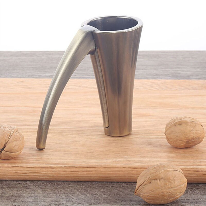 SHENHONG Цинкова сплав Пекан Крекер за ядки Орех Лешникотрошачка Бор Cascanueces Sheller Фуния Матирани дръжки Клещи Скоба Кухненски инструмент