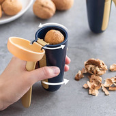 1 компютър Преносима трошачка за ядки Кухненски джаджи Инструмент Sheller Отварачка за орехи Клещи Метална отварачка Лешникотрошачка Кухненски аксесоари