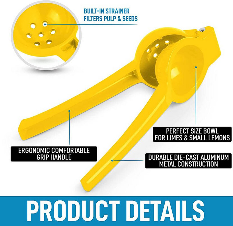 1 бр. Преса за цитрусови плодове Ръчна сокоизстисквачка Метална сокоизстисквачка за лайм Сокоизстисквачка за плодове Портокал Лимон Аксесоари за кухненски инструменти