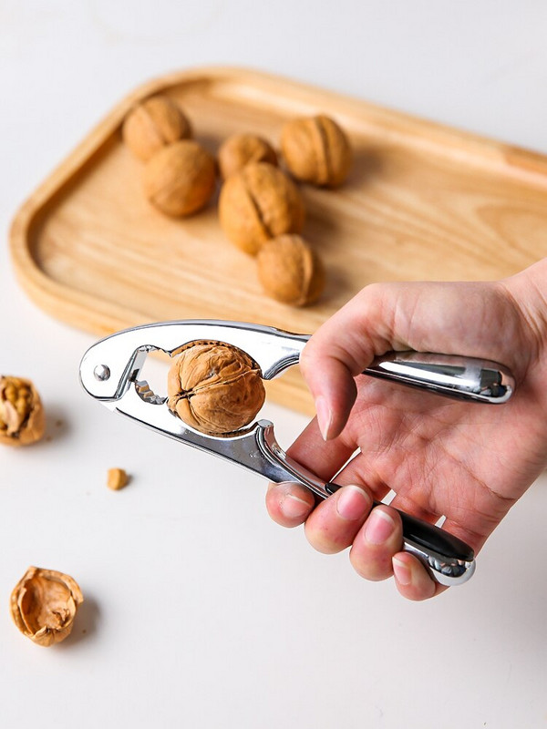 Кухненски инструменти Прости насилствени орехови клещи Скоба за орехи от неръждаема стомана Скоба за гайки Инструмент за белене на пекан Домашни джаджи Джаджа