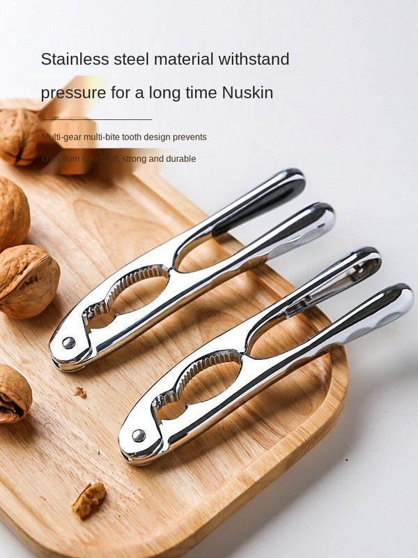 Кухненски инструменти Прости насилствени орехови клещи Скоба за орехи от неръждаема стомана Скоба за гайки Инструмент за белене на пекан Домашни джаджи Джаджа