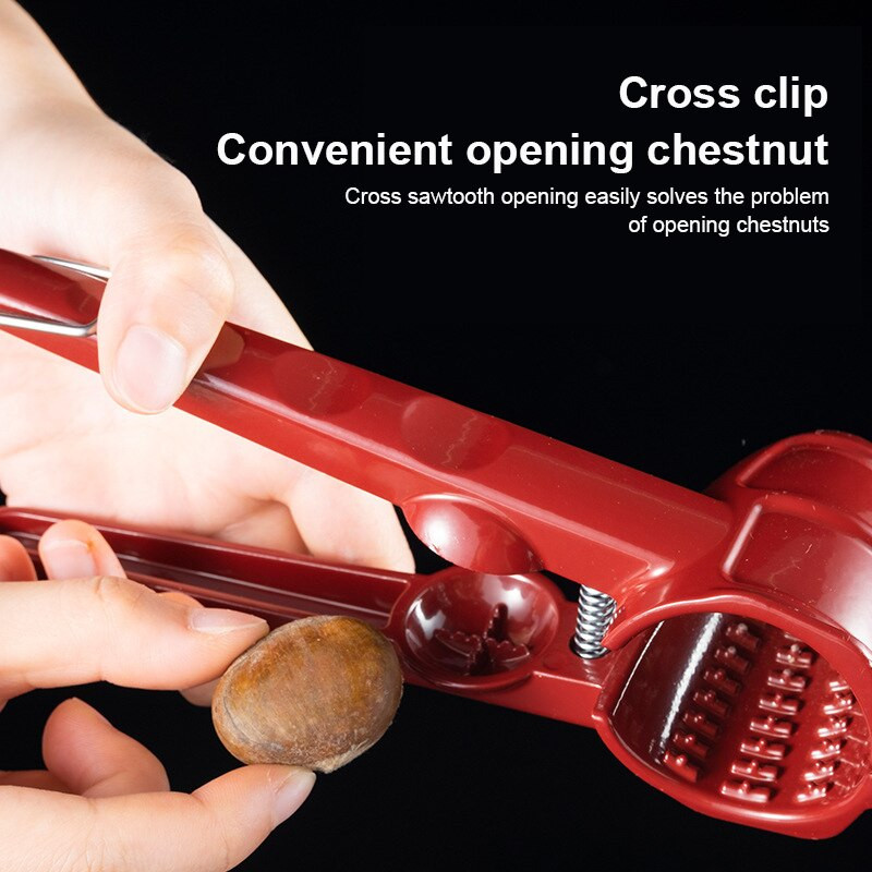 Chestnut Clip Nut Cracker Отварачка Sheller Мултифункционални орехови клещи Метален фреза Отворен орех Преносим инструмент за отварачка