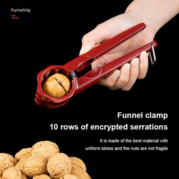 Portable Nut Cracker Kitchen Gadgets Sheller Πένσα ανοιχτήρι καρυδιάς Μεταλλικό ανοιχτήρι καρυδιάς Καρυοθραύστης Αξεσουάρ κουζίνας