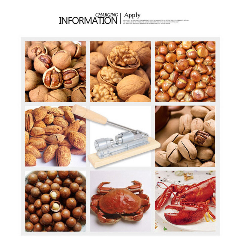 Домакинска кухня Пекан Филбър Орех Лешникотрошачка Скоба Бадем Клещи Филбър Машина Шелер Пукнатина Кухненска скоба Инструмент за щипка