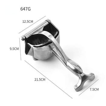 Ръчна сокоизстисквачка от неръждаема стомана, ръчна сокоизстисквачка за портокал, нар, лимон, кухненски аксесоари