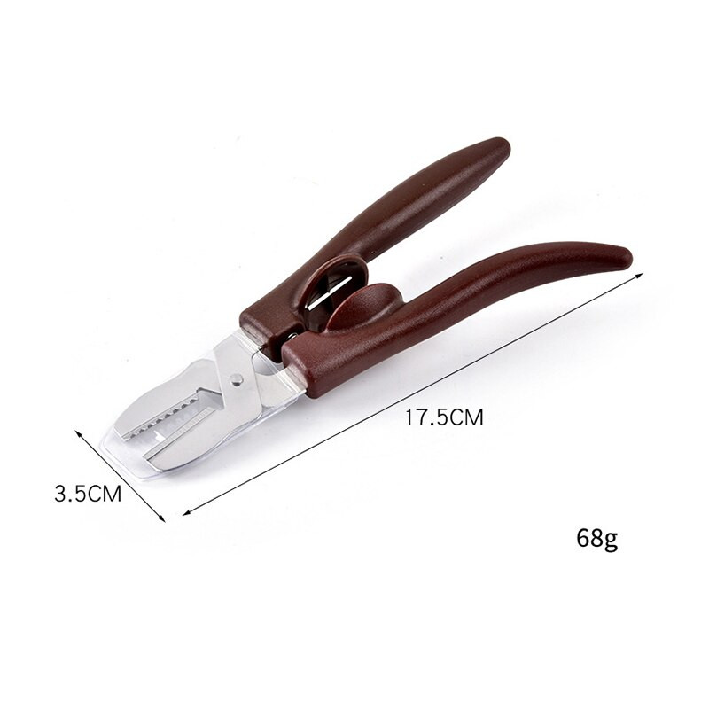Щипка за кестен Многофункционална щипка за орехи Метална щипка за отваряне Инструмент за домашен кухненски инструмент Неръждаема стомана Щипка за кестен