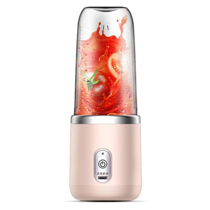 Šalica za sokovnik sa 6 oštrica, 500 ML, USB čaša za blender za smoothie Mini punjenje, cijedilica za voće, mikser za hranu, drobilica za led, prijenosni bežični sokovnici