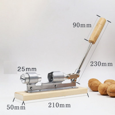 Εγχειρίδιο Pecan Nut Plier Sheller από ανοξείδωτο ατσάλι καρυδιά καρυδιάς ρωγμή αμύγδαλο καρυοθραύστης γρήγορο άνοιγμα για φρούτα και λαχανικά κουζίνας Εργαλείο