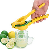 2-in-1 Lemon Lime Squeezer - Hand Juicer Lemon Squeezer - Max Extraction Manual Citrus Juicer