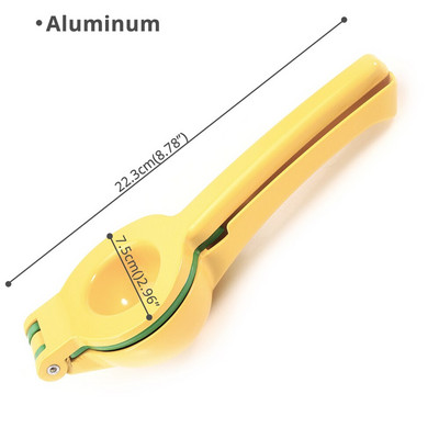 2-in-1 Lemon Lime Squeezer - Hand Juicer Lemon Squeezer - Max Extraction Manual Citrus Juicer