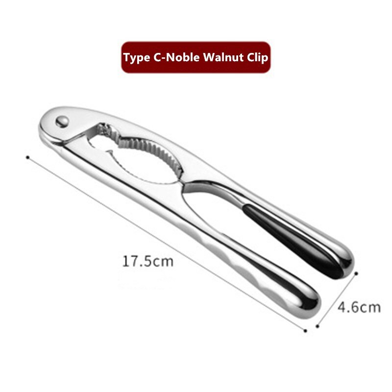 Скоба за орех от цинкова сплав Фуния за щипка за орех Скоба за гайка Скоба за лешник Скоба за нокът на рак Sheller Nuttroshacker Shell Clip Клещи Инструменти