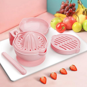 7 Pieces Of Baby Food Supplement Grinder Baby Bowl Grinding Λαχανικών και Φρούτων Εγχειρίδιο Μηχανή Μαγειρικής Πουρέας Εργαλείο κουζίνας 1 τεμ.