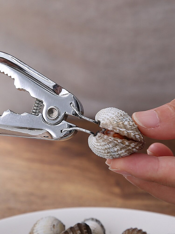 Отварачка за миди Щипци Кухня от неръждаема стомана Открита кръв Клещи за кал от миди Мултифункционални клещи за орехи Кухненски джаджи