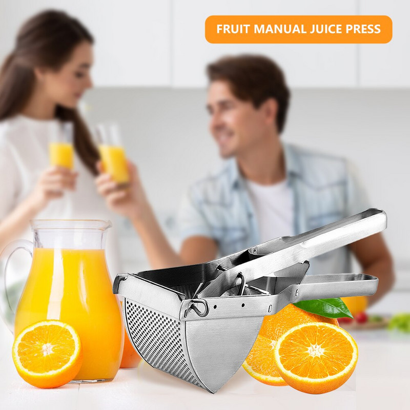 Алуминиева сплав Ръчно налягане Портокалова сокоизстисквачка Ръчна преса за сок Нар Лимон Преса за плодове Машина Кухненски инструмент