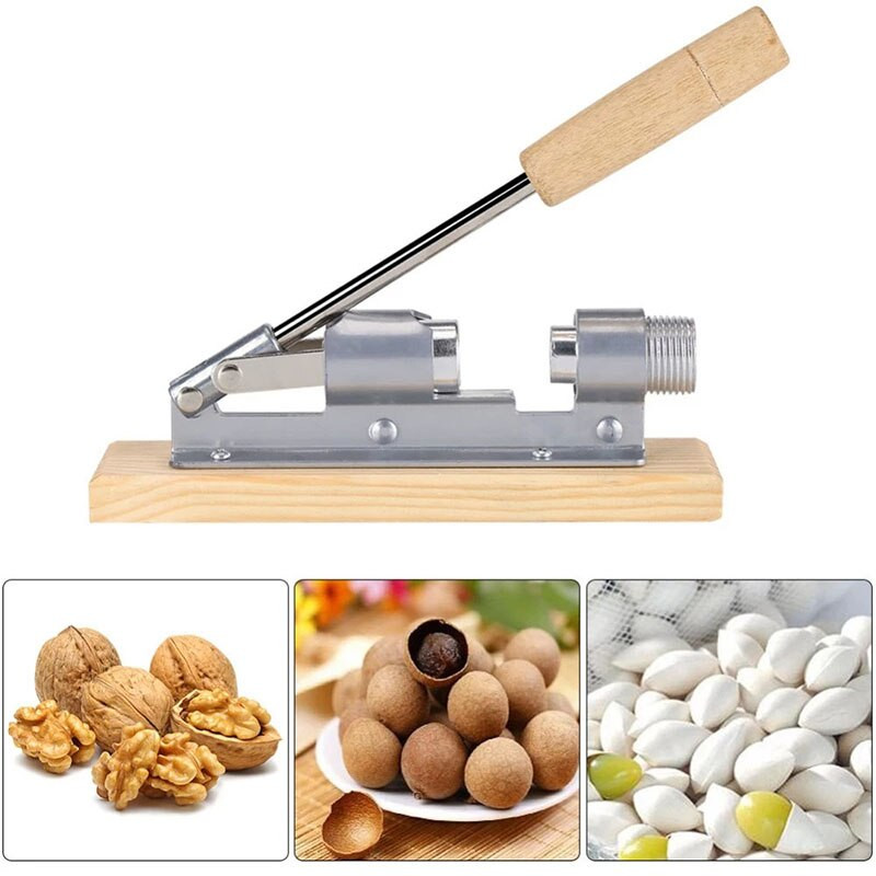 Лешникотрошачка Heavy Duty Pecan Walnut Nut Lešnik Hazel Cracker Clamp Plier Sheller Crack Almond Kitchen Clip Tool For Kitchen