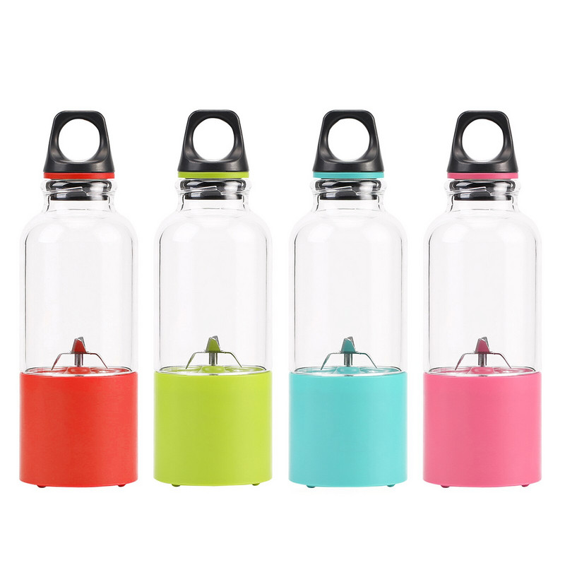 USB punjivi prijenosni sokovnik Blender 500 ml Stroj Električni sokovnik Šalica s ručkom za šejkove Ledeni smoothie Svježe voće