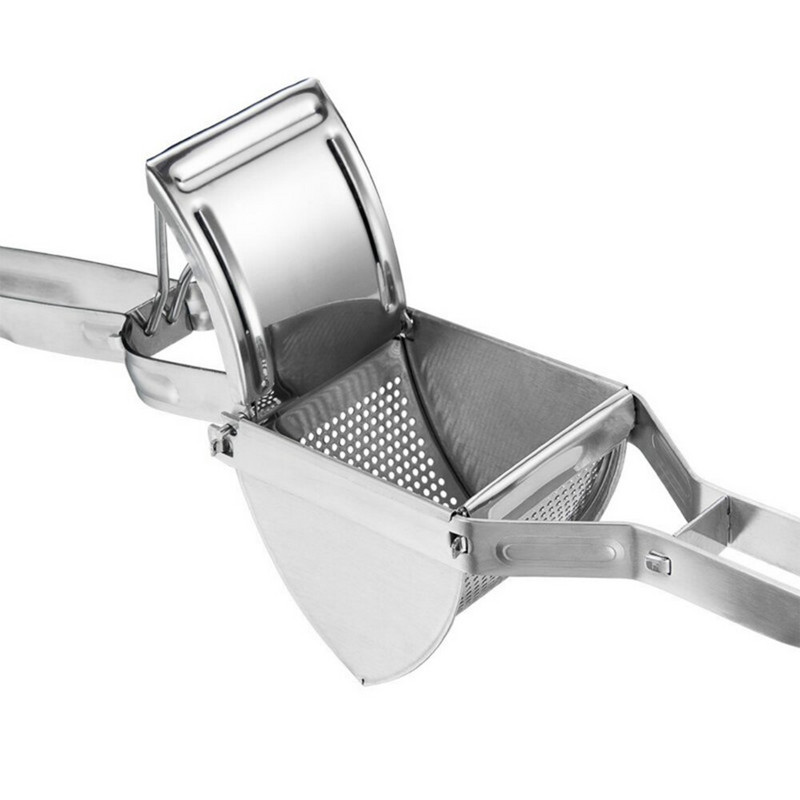 1 бр. Ръчна машина за набиване на картофи от неръждаема стомана, тежка риза за картофи, преса за бебешка храна, сокоизстисквачка за плодове и зеленчуци за кухненски прибори за готвене