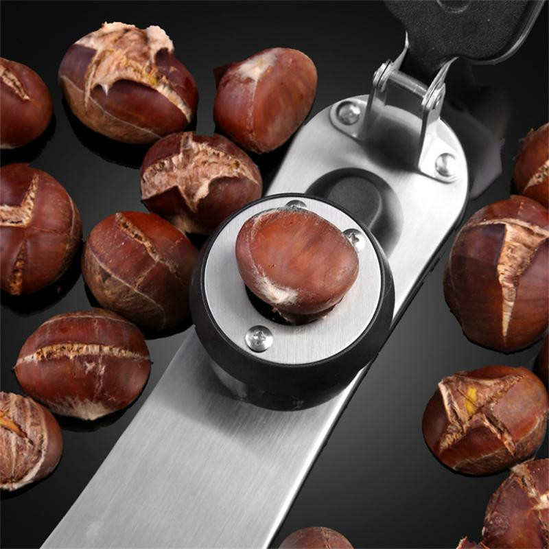 Ръчна трошачка за ядки от неръждаема стомана Механична черупка Лешникотрошачка за орехи Бърза отварачка Кухненски инструменти Плодове и зеленчуци