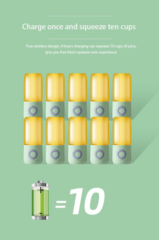 Електрическа мини сокоизстисквачка USB акумулаторна офис за пътуване преносима машина за блендер машина за бързо хранене миксер машина за сок кухненски инструменти