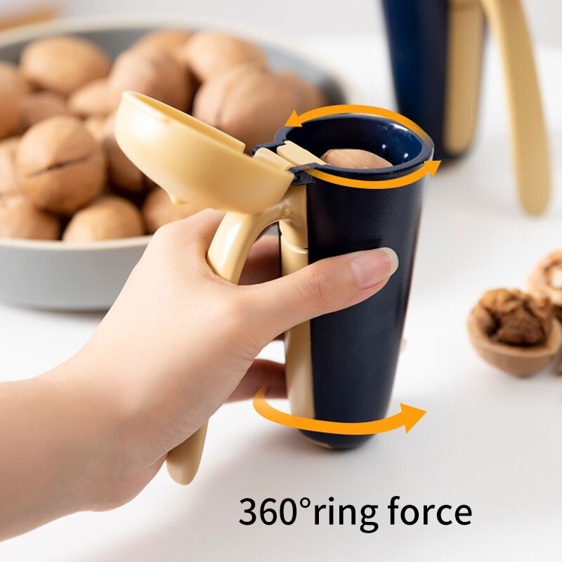 Kvalitetan, kreativni kuhinjski alat Orašar, metalni razbijač, kopča za orahe otporna na prskanje, s poklopcem, otvarač za ljuske od lješnjaka, badema i oraha